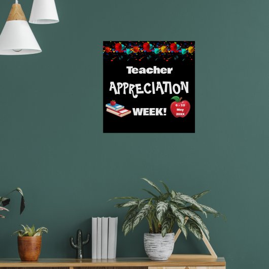 School Teacher Appreciation Week Glossy Poster (Woonkamer 1)