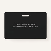 School Teacher Chalkboard Student Hall Pass Badge (Achterkant)