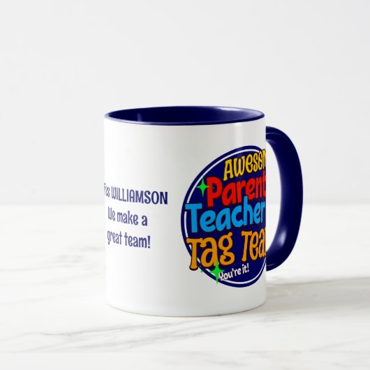 School Teacher Ouder LABEL TEAM Mok (Voorkant rechts)