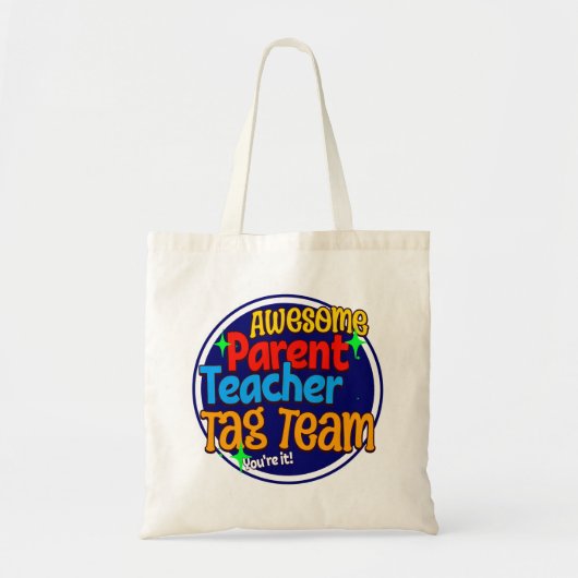 School Teacher Ouder LABEL TEAM Tote Bag (Voorkant)