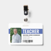 School Teacher School ID Badge (Voorkant met clip)