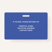 School Teacher School ID Badge (Achterkant)