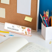 School Teacher School Supplies Gepersonaliseerd Wi Bureau Naambordje