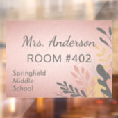 School Teacher Sign Venster Cling Decal (Vel 2)