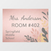 School Teacher Sign Venster Cling Decal (Vel)