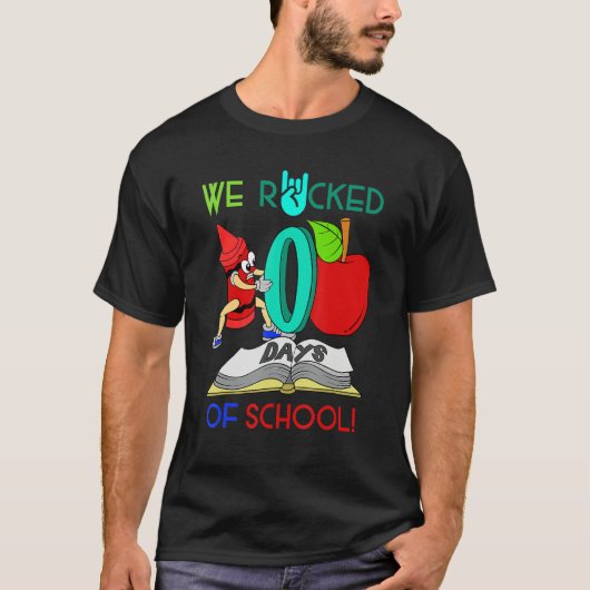 School Teacher Student Gift We Rocked 100 Days Of  T-shirt (Voorkant)