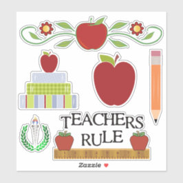 School Teacher Thema Set Sticker