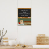 School Teacher Theme Vrijgezellenfeest Poster (Keuken)