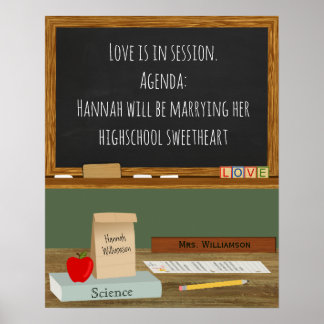 School Teacher Theme Vrijgezellenfeest Poster