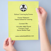 School Teacher Tutoring Service Budget Flyers (Hand)