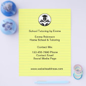 School Teacher Tutoring Service Budget Flyers (Enkel)
