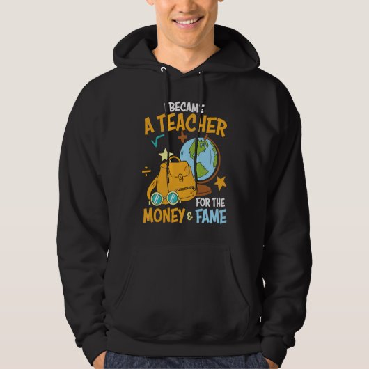 School Teachers Graphic Plus Size Humorous Hoodie (Voorkant)