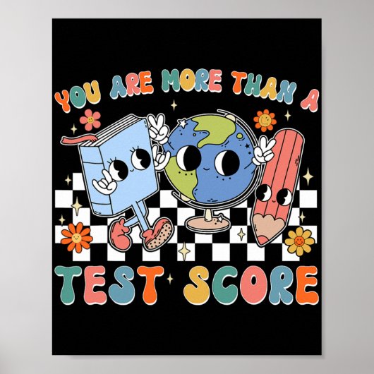 School Testing Day Je bent meer dan een test score Poster (Voorkant)