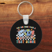 School Testing Day Je bent meer dan een test score Sleutelhanger (Voorkant)