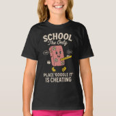 School The Place Google It Is Cheating T-shirt (Voorkant)