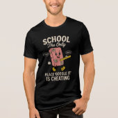 School The Place Google It Is Cheating Tri-Blend Shirt (Voorkant)