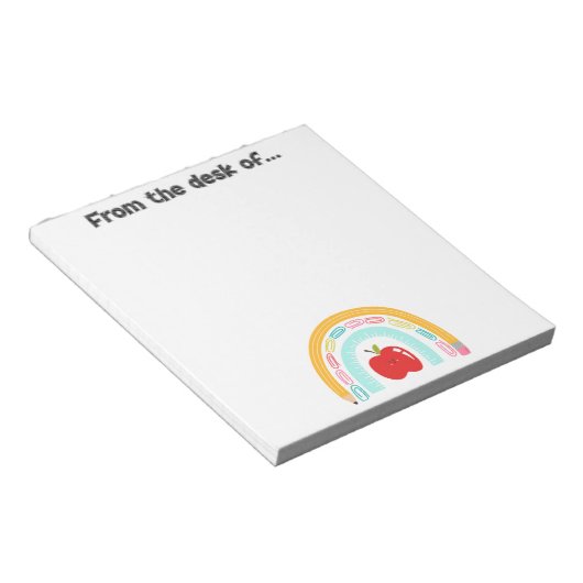 School thema notitieblok (Schuin)