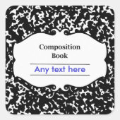 School Thema Sticker Labels (Voorkant)