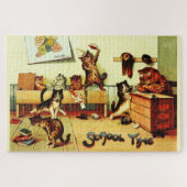 School Time Cats Louis Wain Puzzle Legpuzzel (Horizontaal)