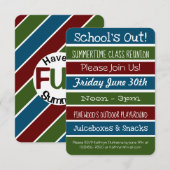 School uit Summertime class Reunion Kaart (Voorkant / Achterkant)