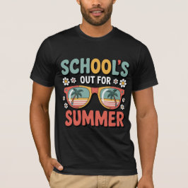 School uit voor de laatste zomerdag van school t-shirt