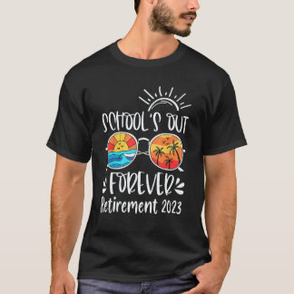 School uit voor ooit gepensioneerde leraar pension t-shirt