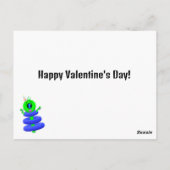 School Valentijn met aliens door Jo Afbeeldingen Briefkaart (Achterkant)