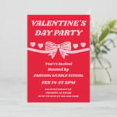 School Valentijnsdag Feest Kaart (Staand voorkant)