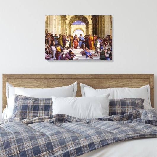 School van Athene door Raphael Canvas Kunstdruk (Insitu (Slaapkamer))