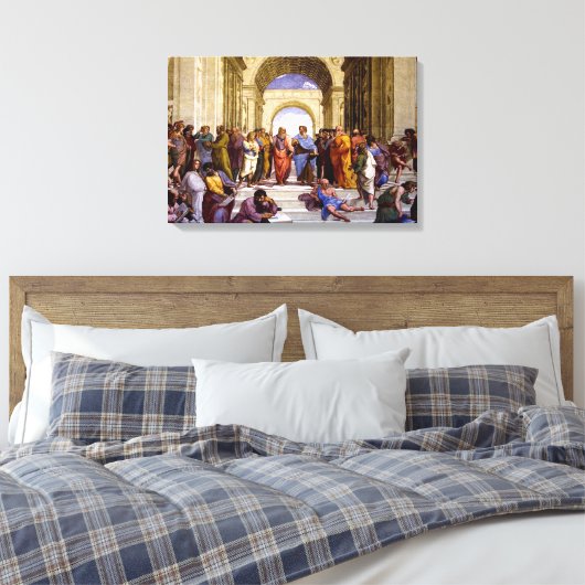 School van Athene door Raphael Canvas Kunstdruk (Insitu (Slaapkamer))
