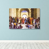 School van Athene door Raphael Canvas Kunstdruk Afdruk (Insitu (Houten vloer))