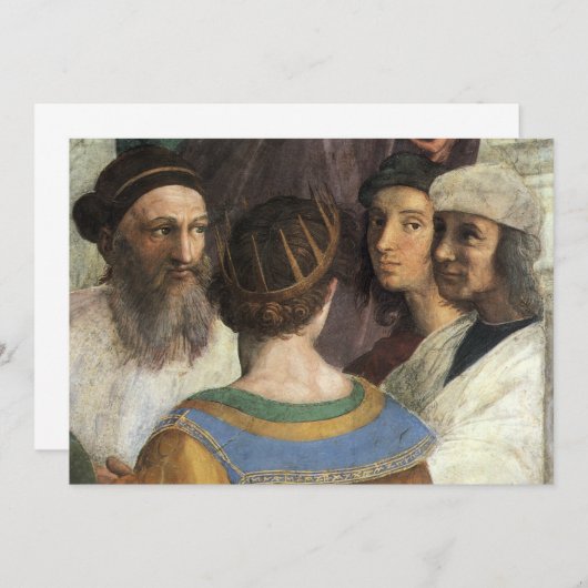 School van Athene door Raphael,  renaissance (Voorkant / Achterkant)