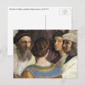 School van Athene door Raphael, renaissance Briefkaart (Voorkant / Achterkant)