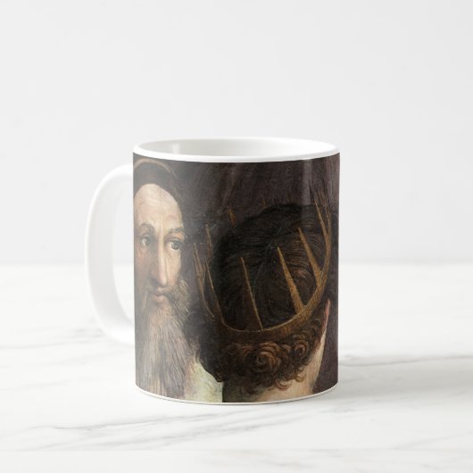 School van Athene door Raphael,  renaissance Koffiemok (Voorkant links)