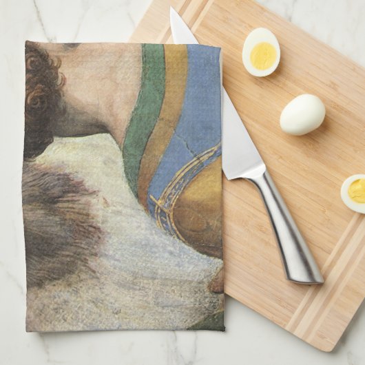 School van Athene door Raphael,  renaissance Theedoek (Quarter Fold)