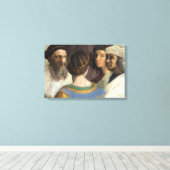 School van Athene door Raphael, Vintage Renaissanc Canvas Afdruk (Insitu (Houten vloer))
