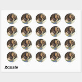 School van Athene door Raphael, Vintage Renaissanc Ronde Sticker (Vel)