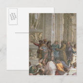 School van Athene van de Stanza della Briefkaart (Voorkant / Achterkant)