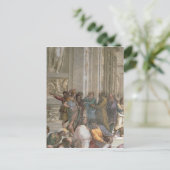 School van Athene van de Stanza della Briefkaart (Staand voorkant)