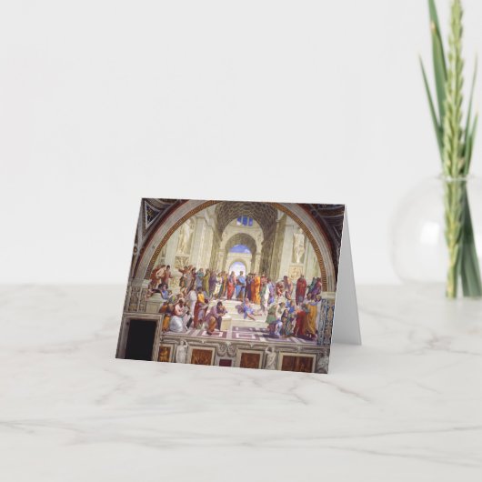 School van Athene van de Stanza della Segnatura Bedankkaart (Voorkant)