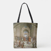 School van Athene van de Stanza della Tote Bag (Achterkant)
