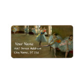 SCHOOL VAN DANS/BALLERINA BALLET DANCER IN BLAUW ETIKET (Voorkant)