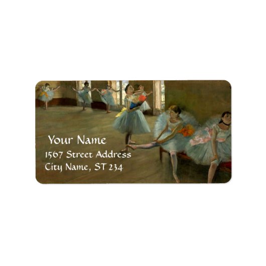 SCHOOL VAN DANS/BALLERINA BALLET DANCER IN BLAUW ETIKET (Voorkant)