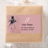 SCHOOL VAN DANS , BALLERINA BALLET DANCER IN PINK ETIKET (Insitu)