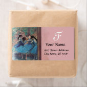 SCHOOL VAN DANS/BALLERINA BALLET DANCER MONOGRAM ETIKET (Insitu)