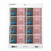 SCHOOL VAN DANS/BALLERINA BALLET DANCER MONOGRAM ETIKET (Full Sheet)