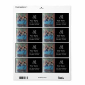 SCHOOL VAN DANS/BALLERINA BALLET DANCER MONOGRAM ETIKET (Full Sheet)
