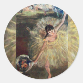 SCHOOL VAN DANS/BALLERINA BALLET DANCER RONDE STICKER