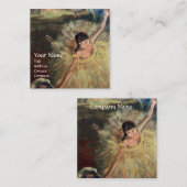 SCHOOL VAN DANS/BALLERINA BALLET DANCER VIERKANTE VISITEKAARTJE (Voorkant / Achterkant)