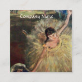 SCHOOL VAN DANS/BALLERINA BALLET DANCER VIERKANTE VISITEKAARTJE (Achterkant)